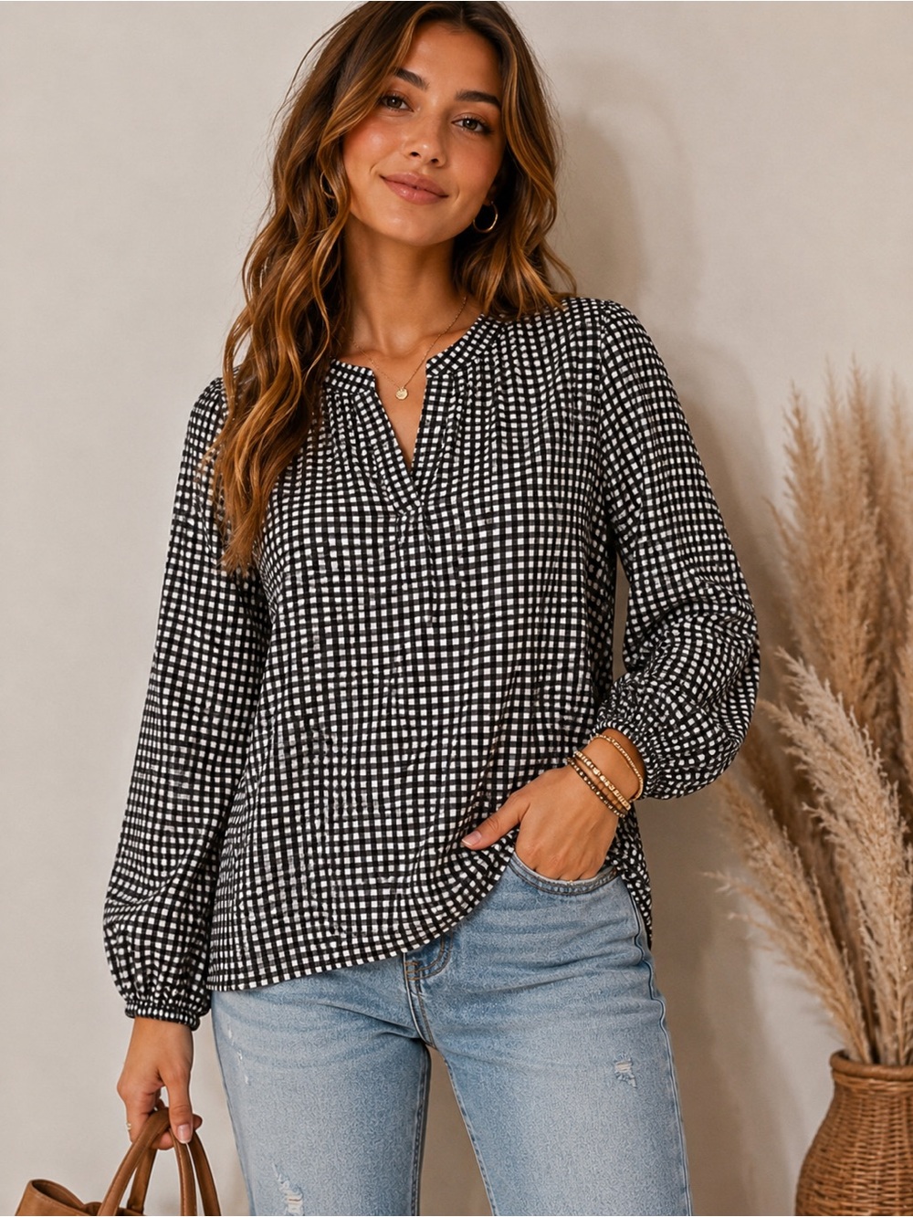 ✨ SHEIN Gingham Blouse ✨
Sz XL
Great condition